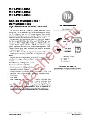 MC74VHC4051DR2G datasheet  